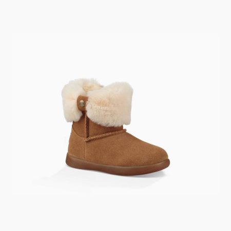 UGG Ramona Brown Boots for Kids (KFUX09621)